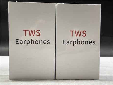 (2 SEALED) TWS BLUETOOTH EARPHONES