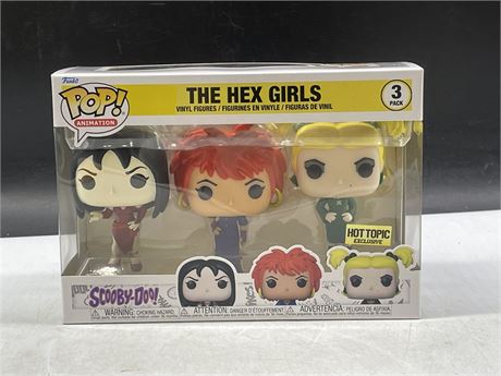 (NEW) SCOOBY DOO THE HEX GIRLS POP 3-PACK HOT TOPIC EXCLUSIVE