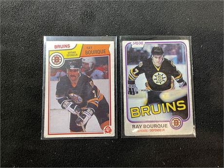 RAY BOURQUE ERROR CARD & 2ND YEAR