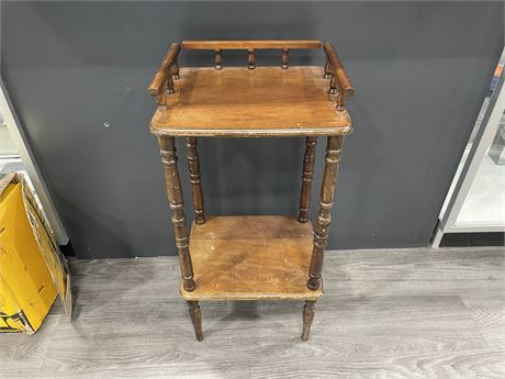 SMALL ANTIQUE PLANT STAND SMOKING STAND 14”x12”x30”