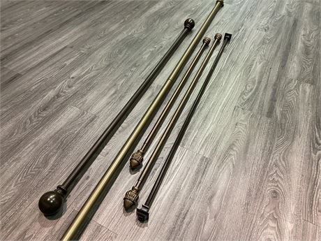 5 MISC. CURTAIN RODS