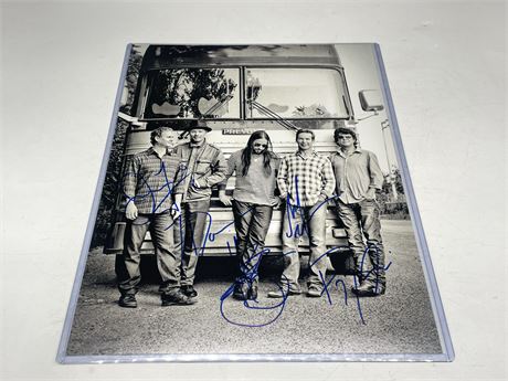TRAGICALLY HIP FULL BAND SIGNED PICTURE 11”x14”