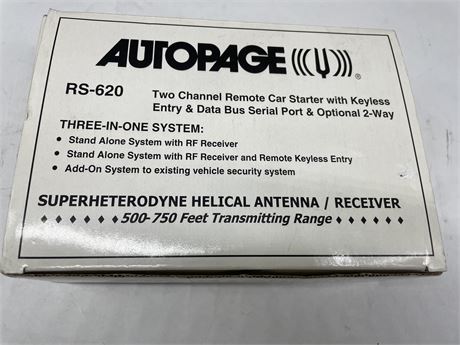 AUTOPAGE RS-620 REMOTE CAR STARTER