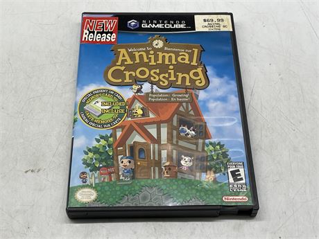 ANIMAL CROSSING - GAMECUBE - COMPLETE WITH MANUAL