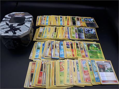 COLLECTION OF POKEMON CARDS WITH TIN