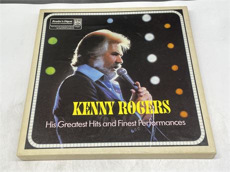 KENNY ROGERS - HIS GREATEST HITS & FINEST PERFORMANCES 5 LP BOX SET W/ OG INNER