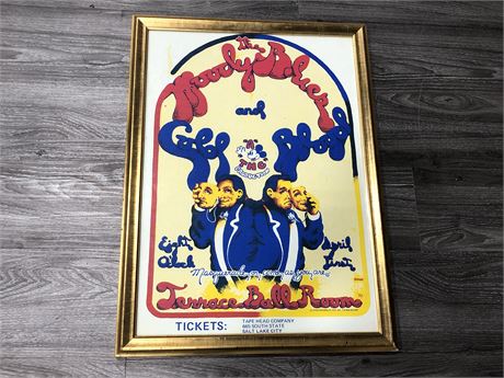 AUTHENTIC 1970 MOODY BLUES ROCK POSTER 21X28”