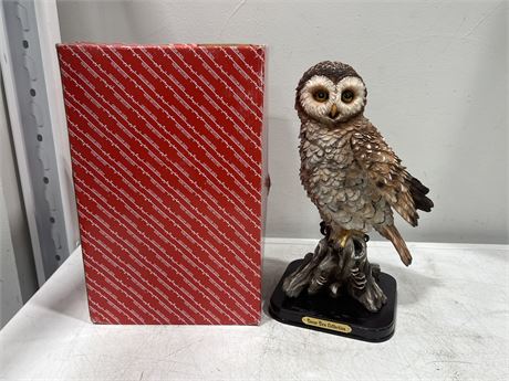 OWL DECORATION W/BOX (13” tall)