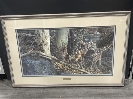 CARL BRENDERS NUMBERED SIGNED BROKEN SILENCE FRAMED PRINT WITH COA 42”x27”