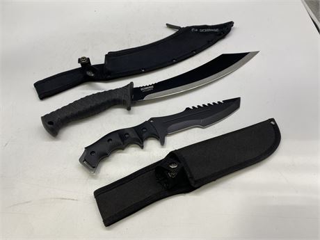 SCHRADE 18” PARANG KNIFE & LION TOOLS 12” KNIFE