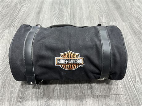 HARLEY DAVIDSON MOTORCYCLE UTILITY ROLL UP CANVAS BAG