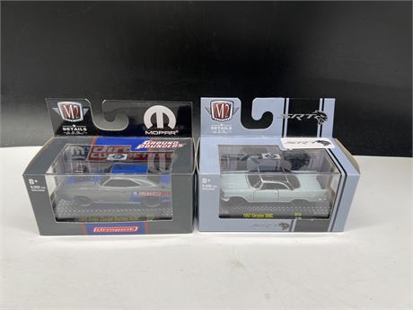 2 NEW 1/64 SCALE M2 DIE CAST CARS