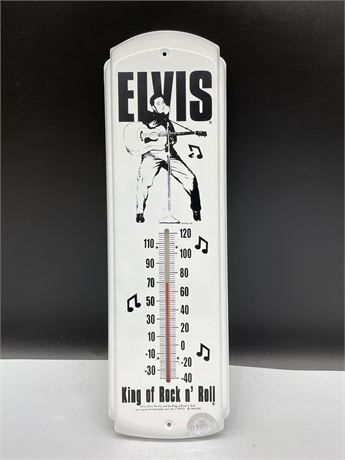 ELVIS METAL WALL THERMOMETER (5.5”X17”)