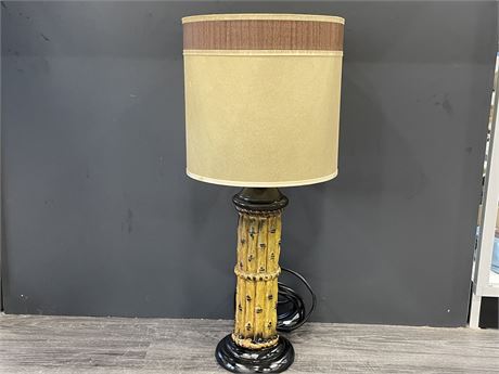 UNIQUE TABLE LAMP (BAMBOO MOTIF, 30” TALL)