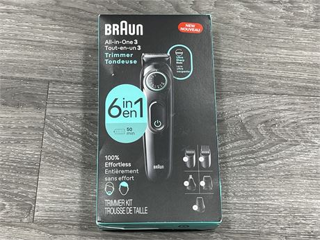 (NEW) BRAUN ALL-IN-ONE 3 6-IN-1 TRIMMER