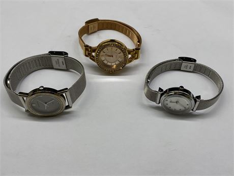 LOT OF 3 WOMENS WATCHES