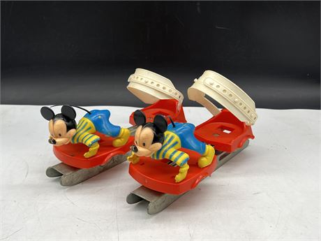 LATE 1950’s / 60’s MICKEY MOUSE ICE SKATES