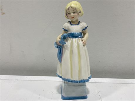 ROYAL WORCHESTER FIGURE “MONDAYS CHILD IS FAIR OF FACE” (6.5” tall)