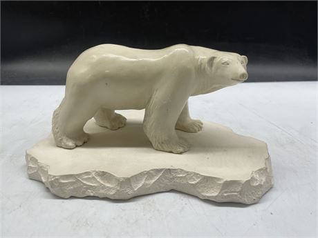 SIGNED LEPO 95’ POLAR BEAR FIGURE (9” wide”