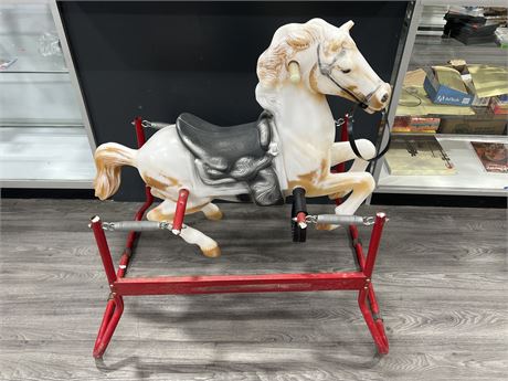 1960’s BLOW MOLD ROCKING HORSE - 34” WIDE