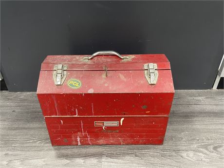 18”x10”x13” RED CRAFTSMAN TOOL BOX