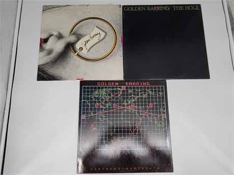 3 GOLDEN EARRING RECORDS (good condition)