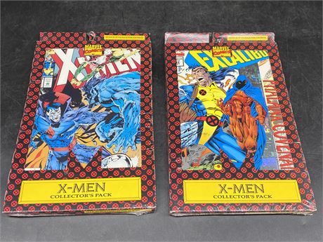 2 SEALED X-MEN COLLECTOR PACKS (8 comics total)