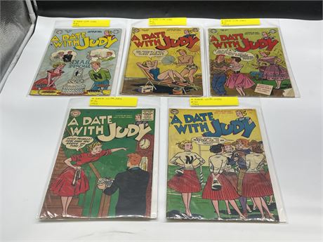 5 VINTAGE A DATE WITH JUDY COMICS