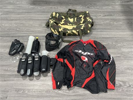 LOT OF PAINTBALL GEAR