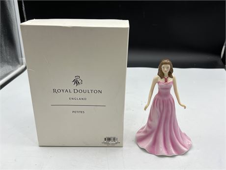 ROYAL DOULTON A LOVING THOUGHT FIGURE IN BOX - EXCELLENT COND. (7”)