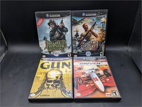 4 GAMECUBE GAMES - VERY GOOD CONDITION