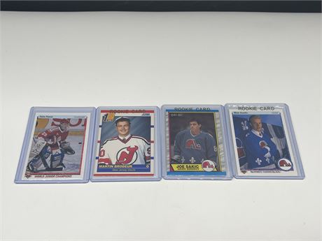 4 ROOKIE NHL CARDS