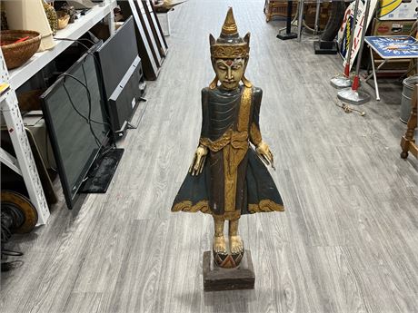 CULTURAL STATUE - HAS SOME DAMAGE (44” tall)