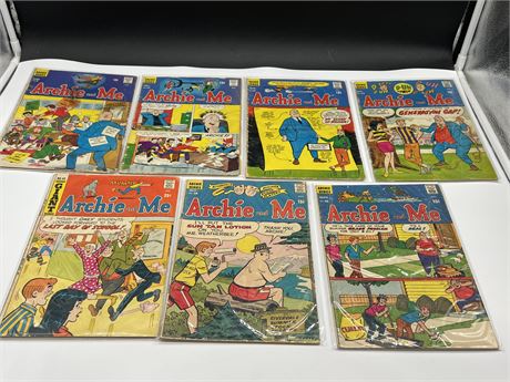 7 ARCHIE & ME COMICS (1960-70s)