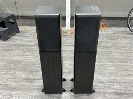 MORDAUNT-SHORT MS914 TOWER SPEAKERS - WORK GREAT (3ft tall)