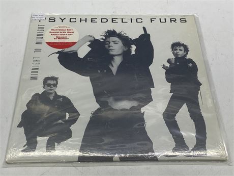 PSYCHEDELIC FURS - MIDNIGHT TO MIDNIGHT W/OG SHRINK & HYPE STICKER - NEAR MINT