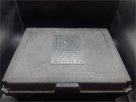 TURBO GRAFX CONSOLE - WITH LIMITED EDITION CARRY CASE
