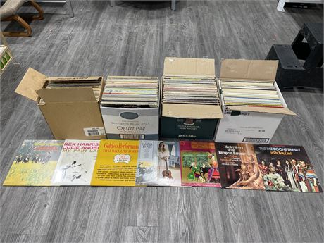 LOT OF OVER 250 RECORDS - VARIOUS CONDITIONS AND GENRES