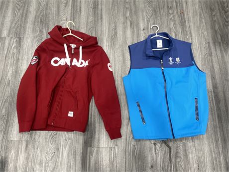 2010 OLYMPIC VEST AND HOODIE SIZE M