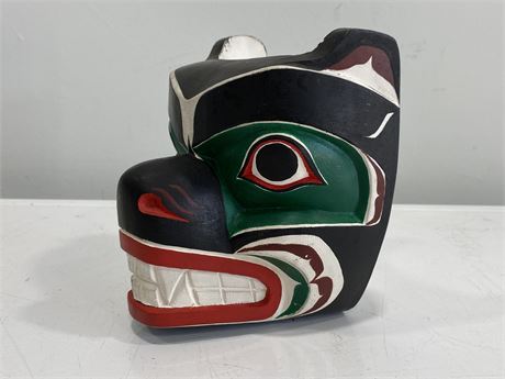 SIGNED FIRST NATIONS MASK (6” tall)
