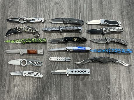 COLLECTION OF POCKET KNIVES