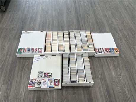 3 BOXES OF 1989-90 / 2000’s HOCKEY CARDS - OVER 7000 CARDS