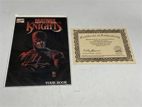 MARVEL KNIGHTS TOUR BOOK SIGNED BY JAE LEE W/COA