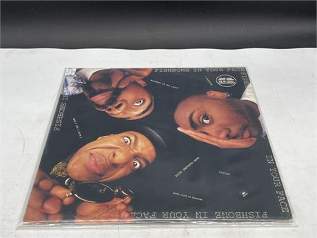 1986 PRESS - FISHBONE IN YOUR FACE - IN YOUR FACE - NEAR MINT (NM)