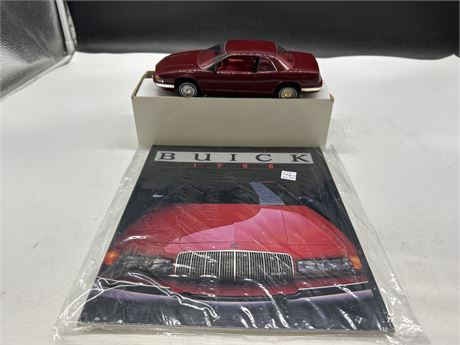 BUICK REGAL 1/24 SCALE DEALER PROMO MODEL AND SEALED MAGAZINE