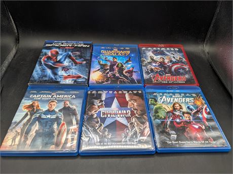 COLLECTION OF BLU-RAY ACTION MOVIES - EXCELLENT CONDITION
