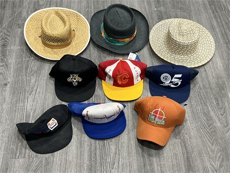LOT OF MISC HATS - SOME NEW