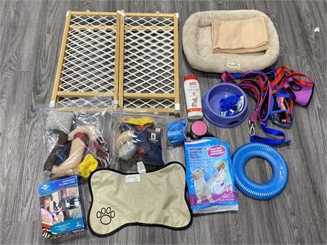 LOT OF SMALL DOG PRODUCTS (Some new)