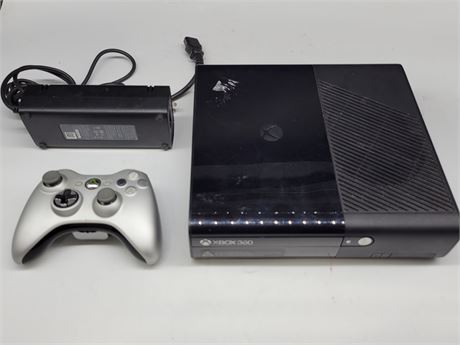 XBOX 360 E WORKING CONSOLE W/ UPGRADED CONTROLLER