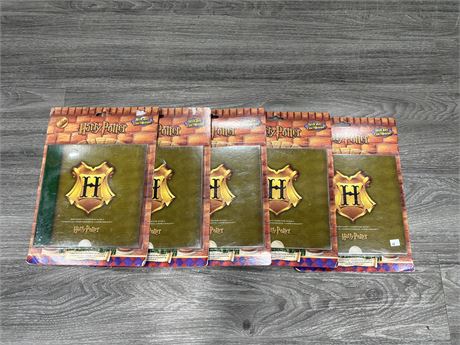 5 NEW HARRY POTTER COIN COLLECTORS BOARDS (NO COINS INCLUDED)